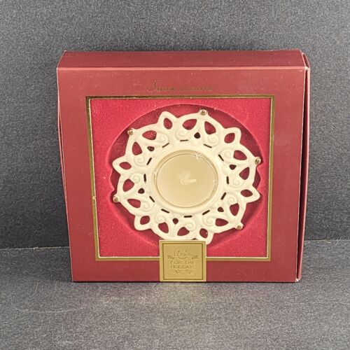 Lenox Snow Lights For the Holidays Shine Votive Tealight Holder New in Box