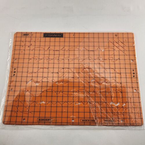 Fiskars Embossing Stencil Set Fun Designs 3 Pk Basic Shapes Borders Celebration