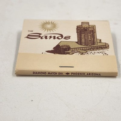 The Sands Hotel & Casino Matchbook Full Unstruck Diamond Match Las Vegas Nevada