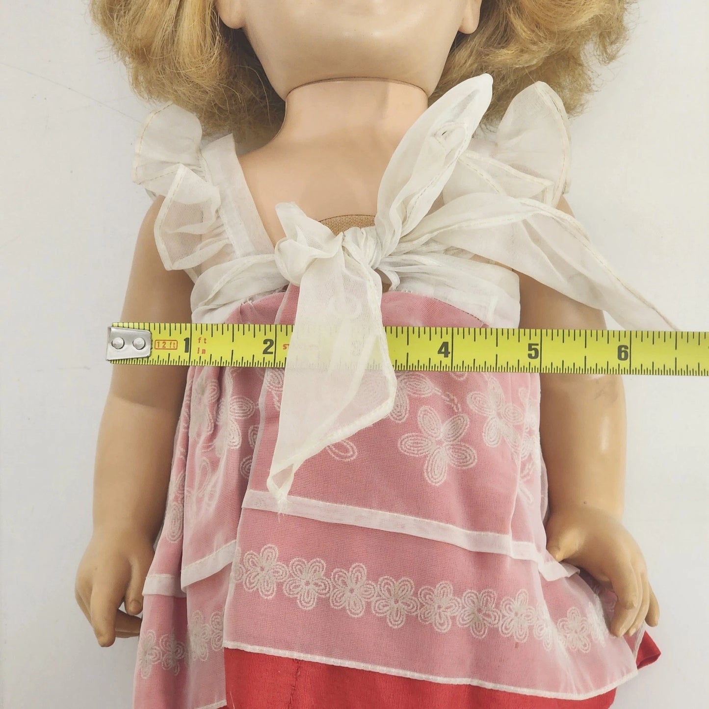 Chatty Cathy Doll Pink Sun Dress Blonde Hair Blue Eyes Mattel 1960 Collector