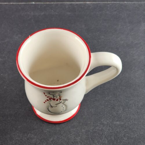 Williams Sonoma Snowman Chef Hot Cocoa Mugs Coffee Cups Holiday Christmas 4 pc