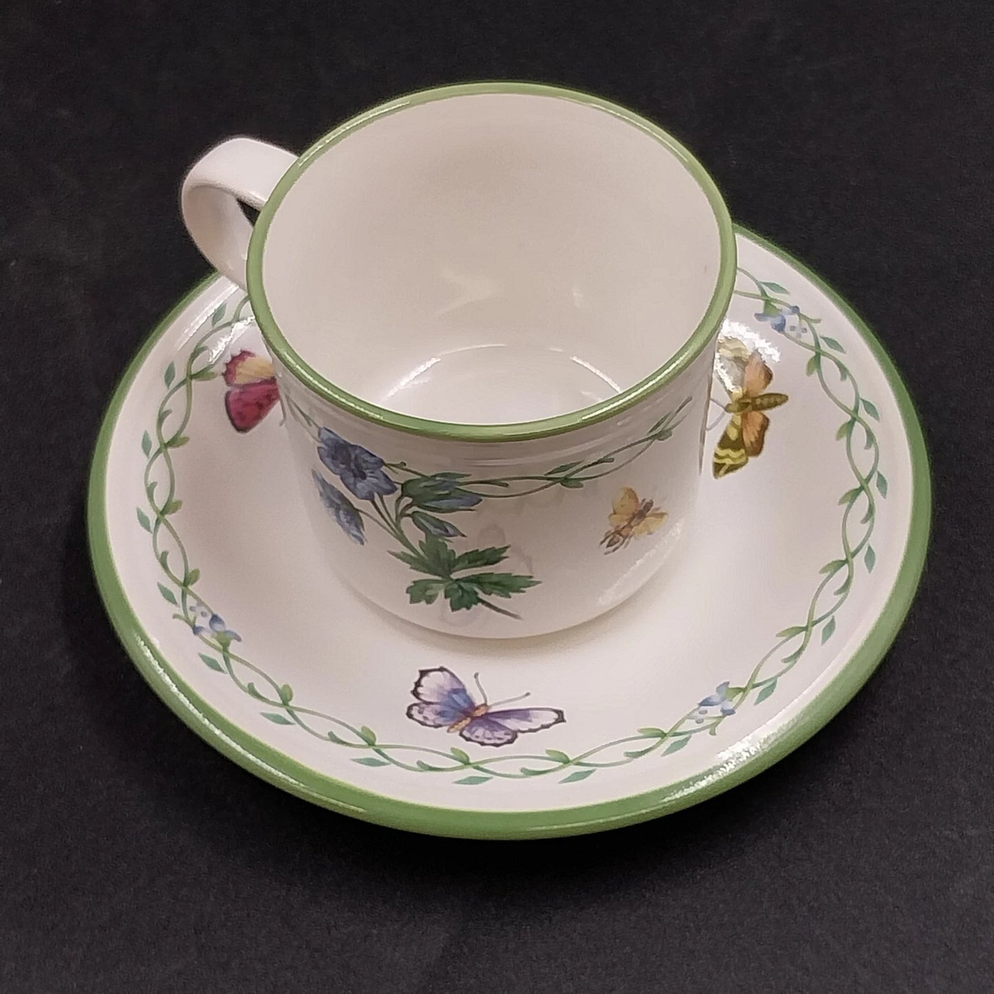 Studio Nova Garden Bloom Espresso Set 4 Demitasse Cup Saucer Y2372 NIB