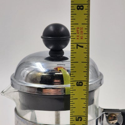 Bodum Chambord French Press 12oz 8-Cup Coffee Maker Black Clear 7.5" Original