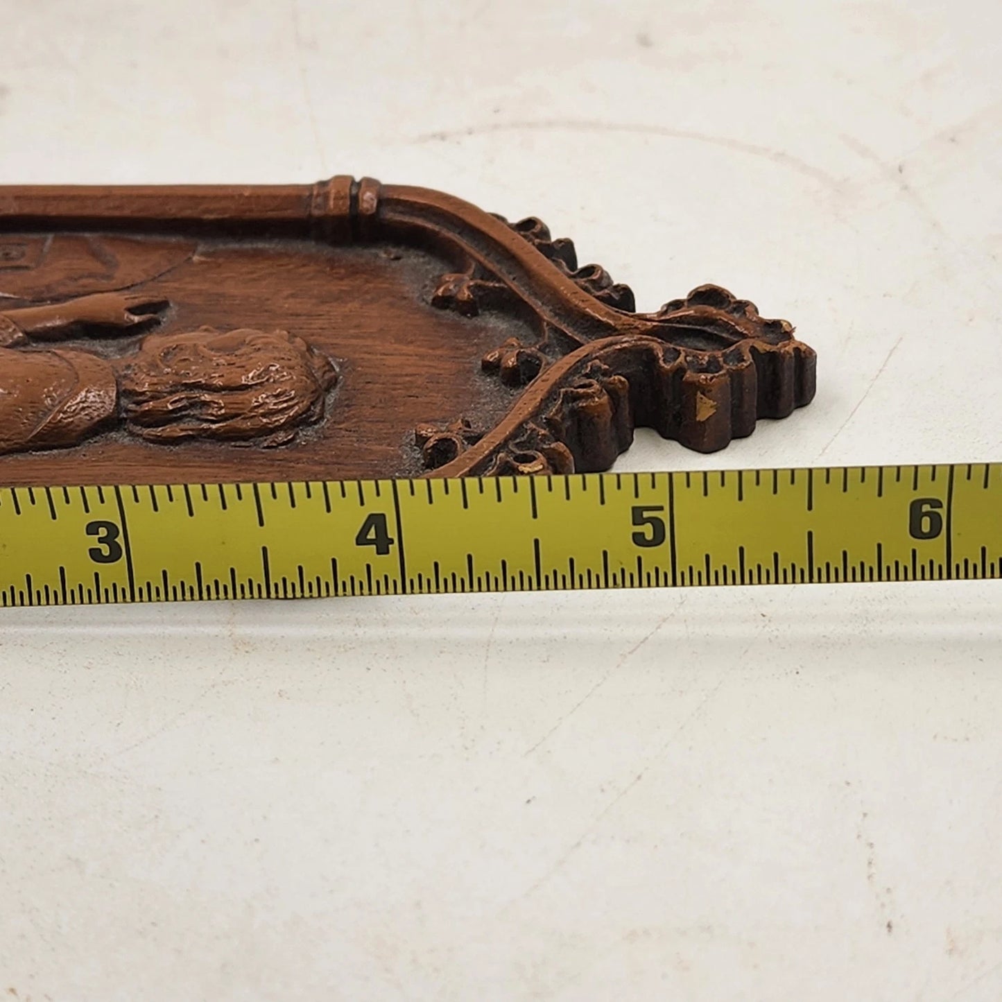 2 Wall Art Plaques Garden of Gethsemane & A Girl in Prayer 3D Resin 5.5" Barwood