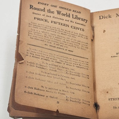 Dick Merriwell's Day Iron Nerve Burt L. Standish The Merriwell Series #114 1925