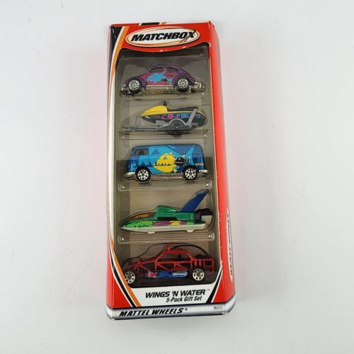 Matchbox Wings 'n Water Diecast 5 pack gift set 2000 Mattel Wheels New VW Bug