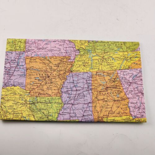 United States Wall Map 5891 USA Vintage 25" x 37" 11 Colors Dennison No 51-891