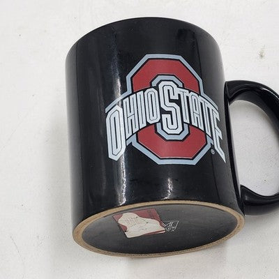 Ohio State University Black Coffee Mug Tea Cup Buckeyes Block O Logo NCAA Gift