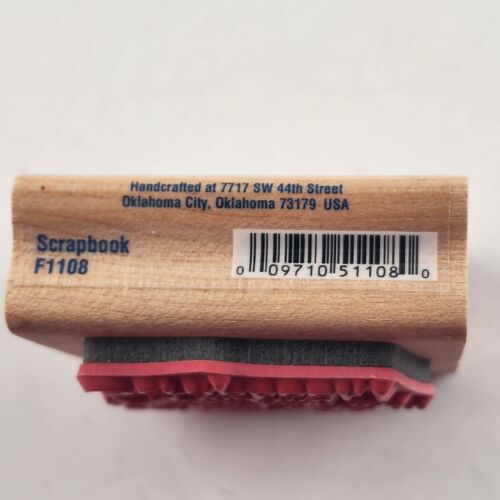 Lot of 4 Verses and Blank Music Sheet Rubber Stamps Vintage Wood Mounted