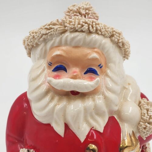 Spaghetti Santa Claus Bank 1960 Vintage Midcentury Japan Display Insert Orig Box