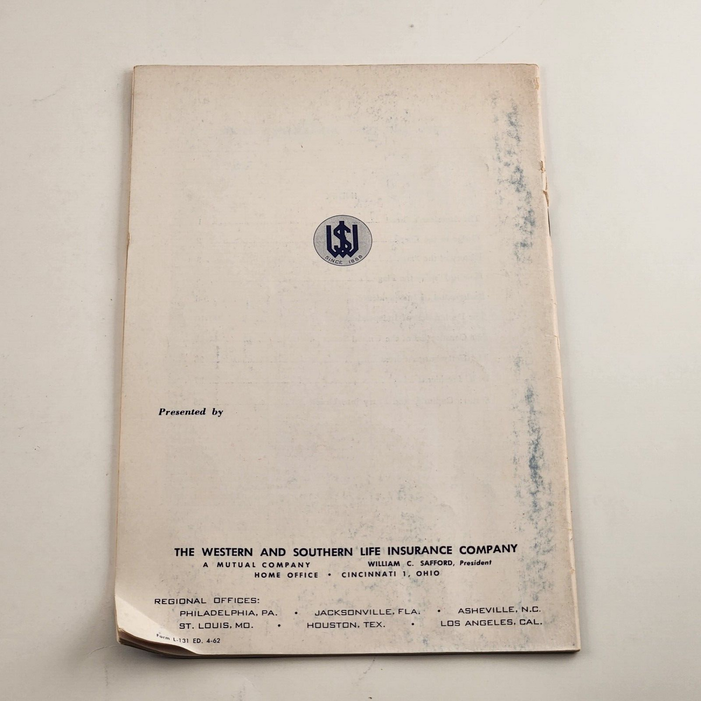 Two Your Land and Mine Booklets Vintage U.S. History Western & Southern Ins.