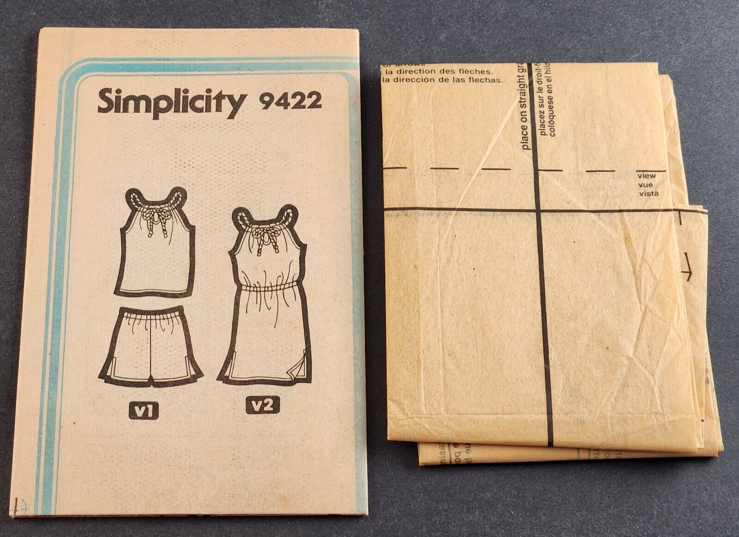 Simplicity 9422 Vintage 1980 Sewing Pattern Girls Dress Size 3 Jiffy