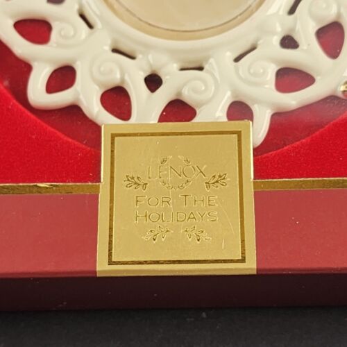 Lenox Snow Lights For the Holidays Shine Votive Tealight Holder New in Box