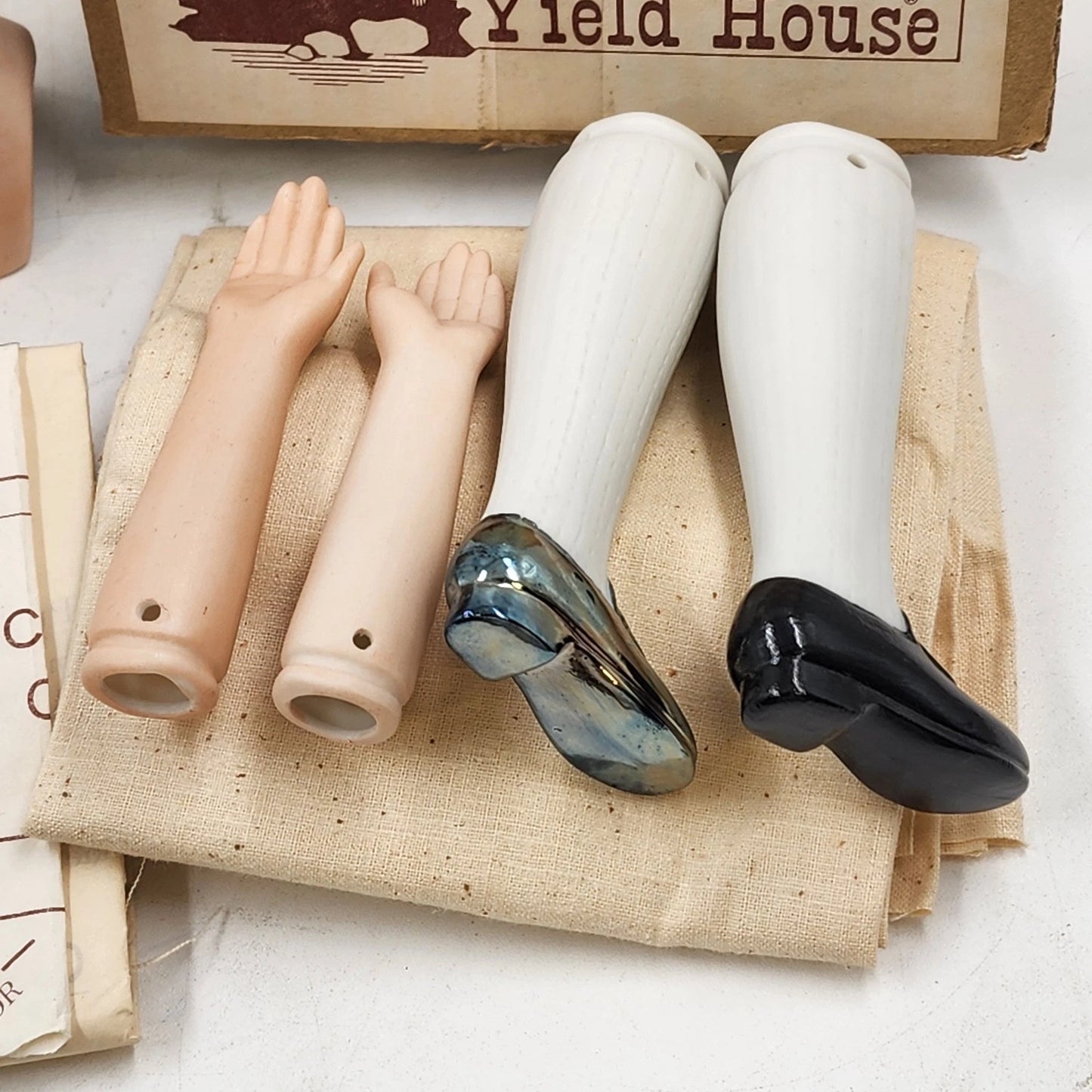 John Adams Doll Kit by Yield House w Head Arms Legs Fabric Pattern Complete