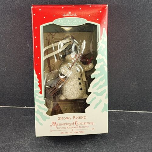Hallmark Keepsake Ornament Snowy Friend Memories of Christmas Archive Chalkware
