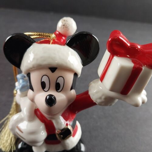 Lenox Christmas Ornament Merry Mickey Mouse Holiday Fine Porcelain New Boxed