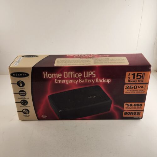 Belkin Home Office UPS Emergency Battery Backup 350VA Open Box NOS