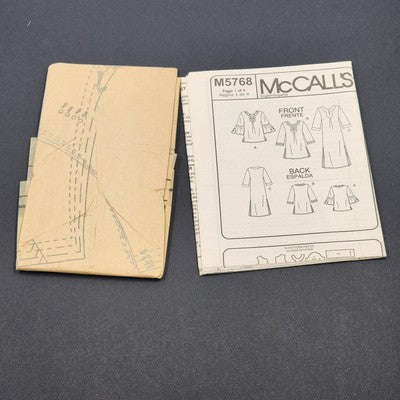 McCall's M5768 Sewing Pattern 2008 Uncut Women's Petite Tunics Size KK 26W-32W