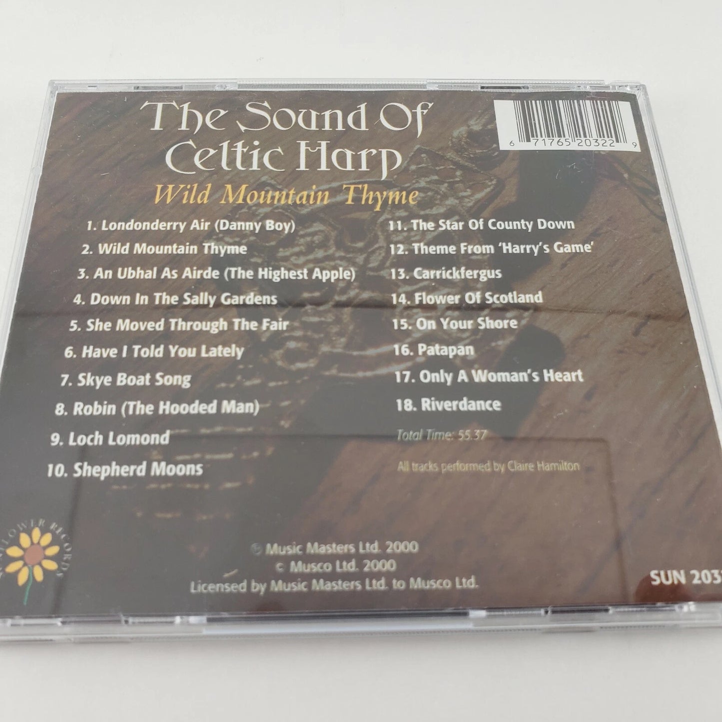 Wild Mountain Thyme The Sound of a Celtic Harp by Claire Hamilton CD 2000 UK