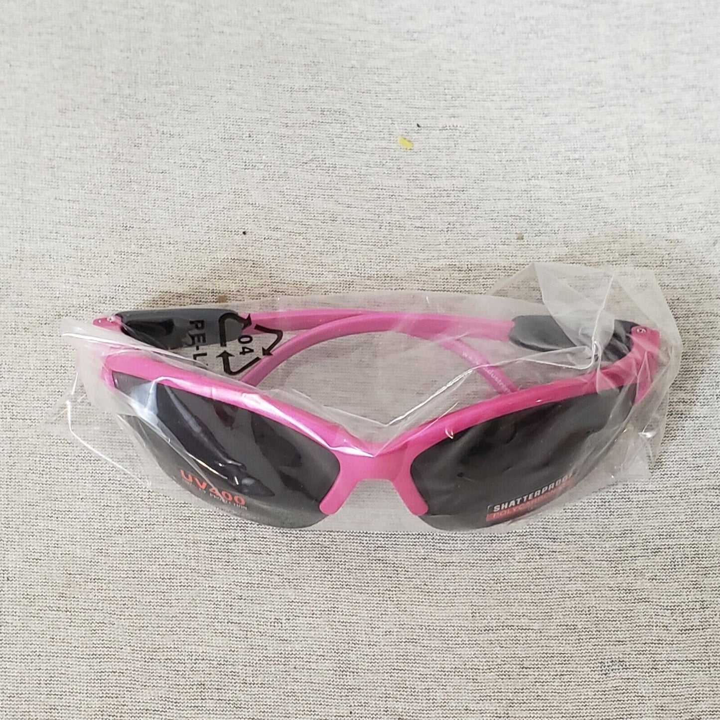 Cougar Safety Glasses Hot Pink Frame Smoke Lens ANSI UV400 Shatterproof Z87