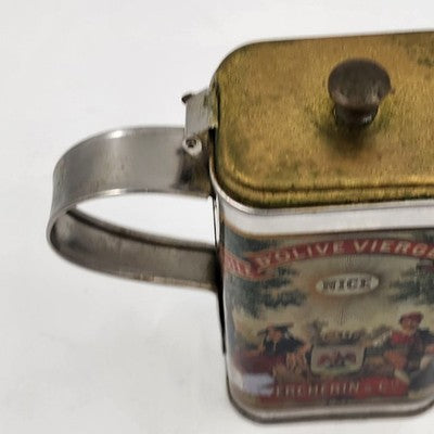 Vercherin Olive Oil Tin Can Huile D'Olive Vierge Clarifiee France w Spout 5.5"