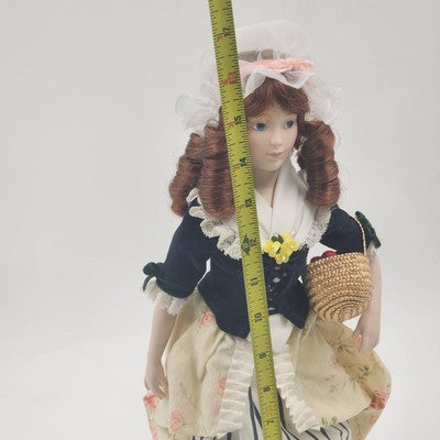 Franklin Heirloom Dolls Strawberry Girl Porcelain By Kate Lloyd Jones 1983 15"
