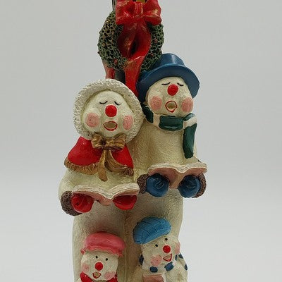Windsor Collection Snowman Carolers Figurine 12" w/ Box Christmas