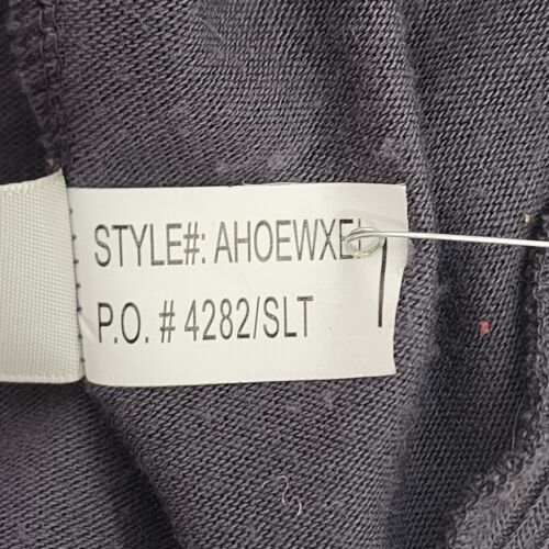 Belle Du Jour Sleeveless Grey Vest Large with Metallic Studs Polyester/Rayon