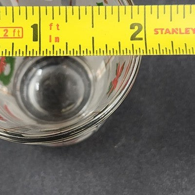 2 Culver Christmas Potpourri Double Old Fashioned Highball Shot Glasses