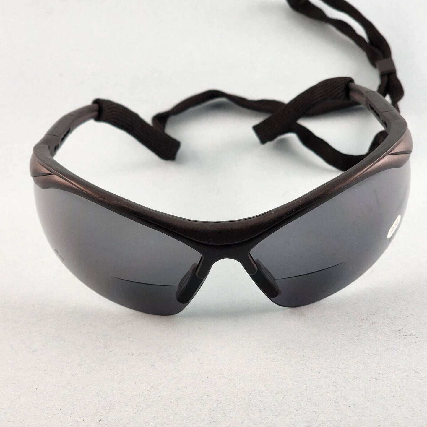 ERB ERBx Bifocal Safety Glasses Z87+ Black Frame Readers w/ Cord Adjustable