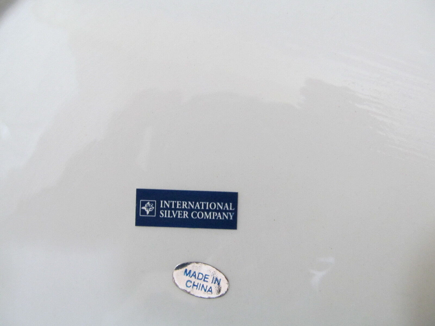 Set of 4 Christmas Tree Desert Plates International Silver Co 8" Diameter