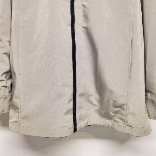 Fleet Street Reversible Women's Hooded Coat Beige/Black Full Zip Size Medium