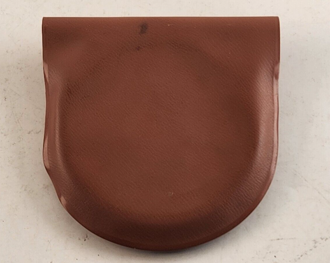 Vintage Travel Makeup Stand-Up Two-Sided Mirror Vinyl Case Compact