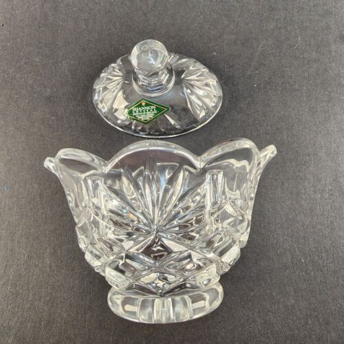 Shannon Crystal Sugar and Creamer Designs of Ireland 24% Lead Crystal Scalloped