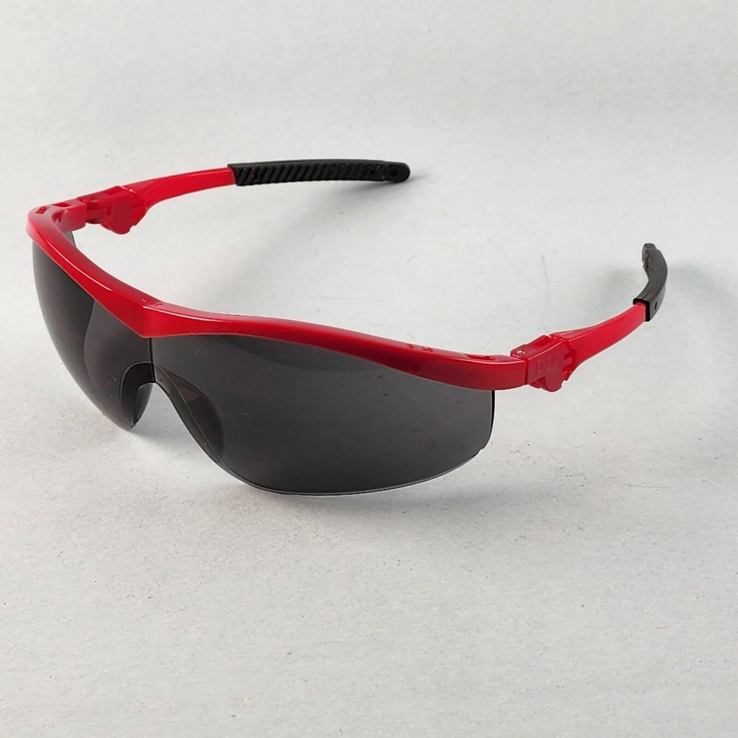Crews Storm Safety Glasses Z87+ Wraparound Lens Ratchet Temples Eye Protection