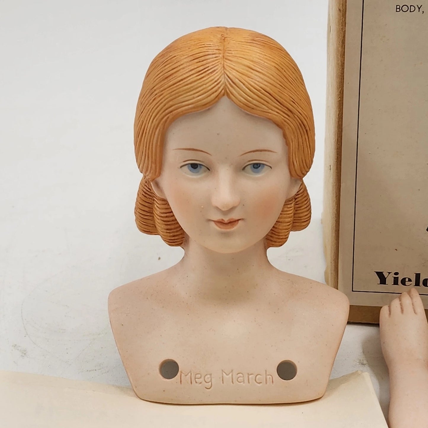 Meg March of Little Women Bisque Doll Kit by Yield House Body Parts Pattern 1977