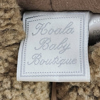 Koala Baby Boutique Unisex Kid's Beige and Cream Snow Suit with Footies Fleece