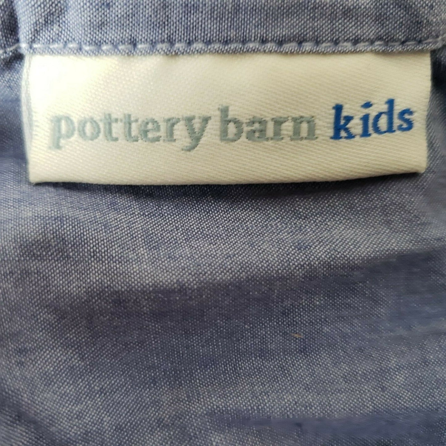 Pottery Barn Kids Boys Club Quilted Standard Pillow Sham Tie Back Cotton 2064