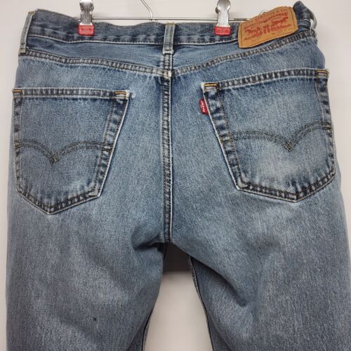 Levi's 550 Men's Jeans 32 x 32 Classic Relaxed Fit Blue Medium Stonewash Red Tab