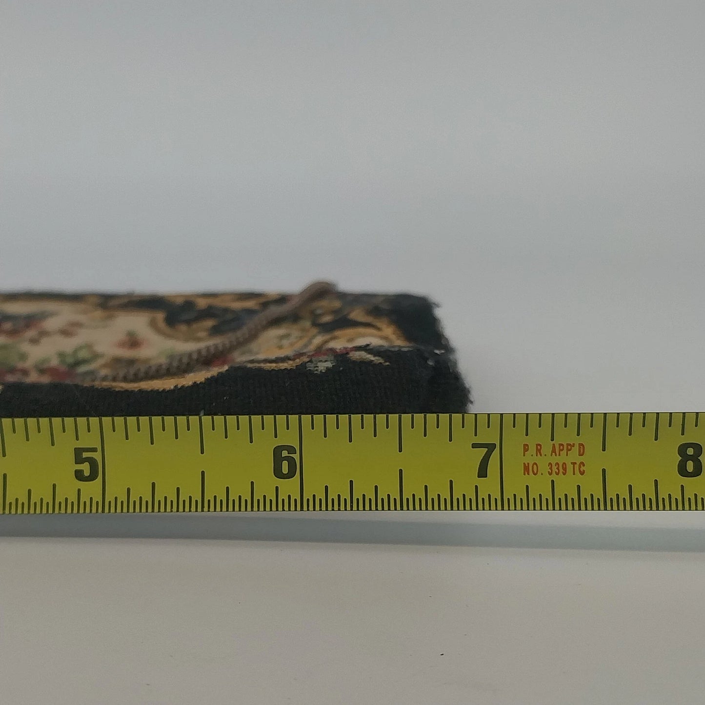 Walborg Floral Tapestry Clutch Purse Kiss Lock Chain Strap Hong Kong Vintage