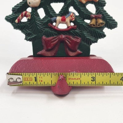 Midwest of Cannon Falls Cast Iron Christmas Tree Angel Stocking Holder – 7" Vintage Holiday Mantel Decor