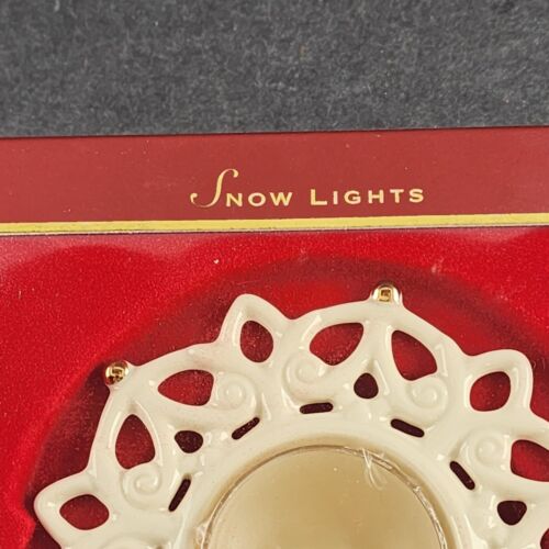 Lenox Snow Lights For the Holidays Shine Votive Tealight Holder New in Box
