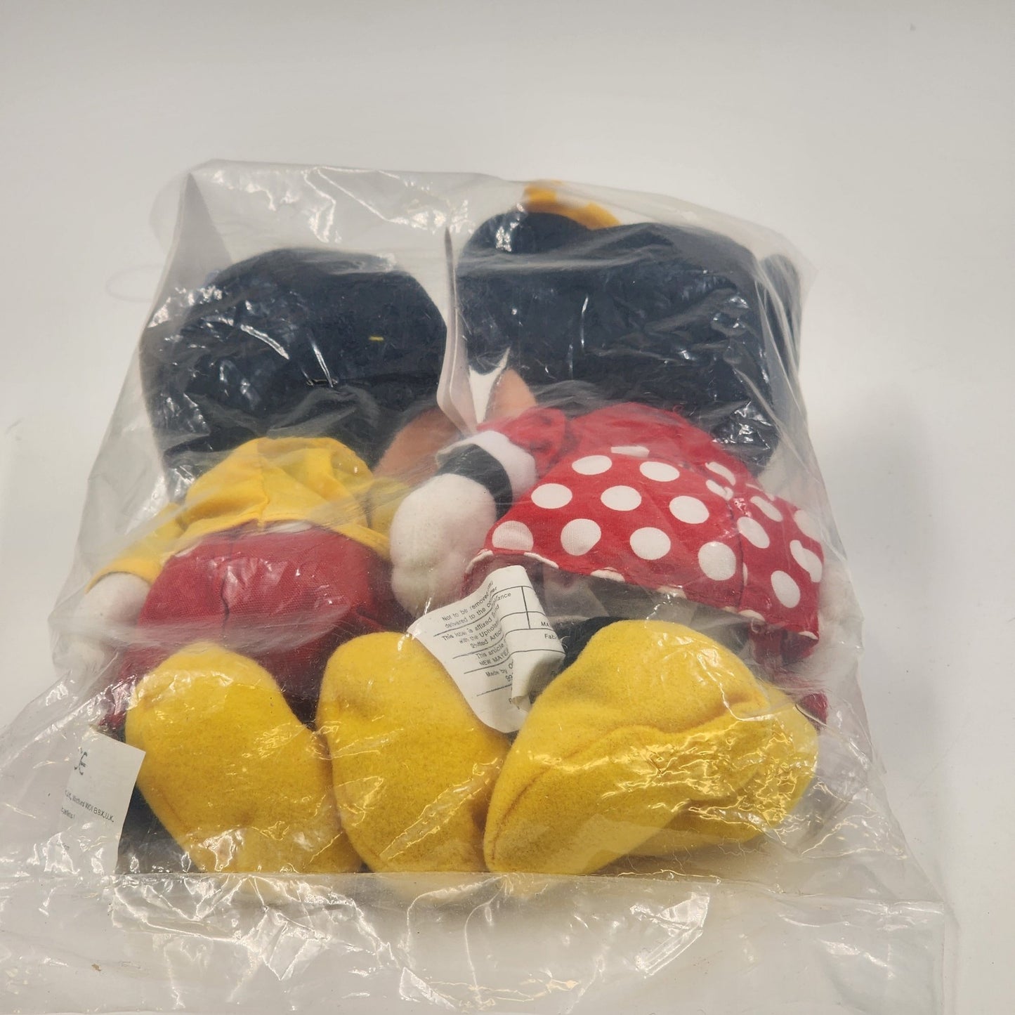 The Disney Store Mickey & Minnie Mouse Dolls 8" Mini Bean Bag Plush NWT Sealed