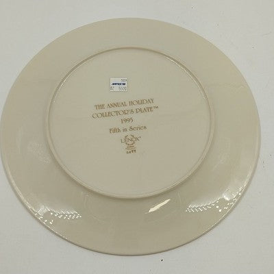 Lenox Annual Holiday Collector Christmas Plate 5th Series 1995 Toy Shop Window