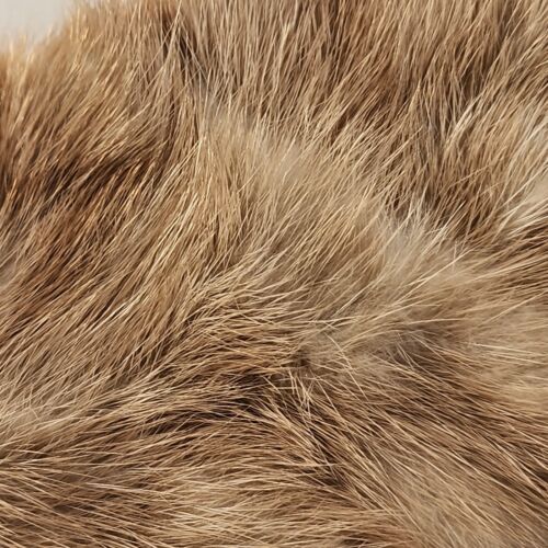 Petite Blond Fur Mink Collar Brown Velvet Lining About 24"x4" Hook Closure