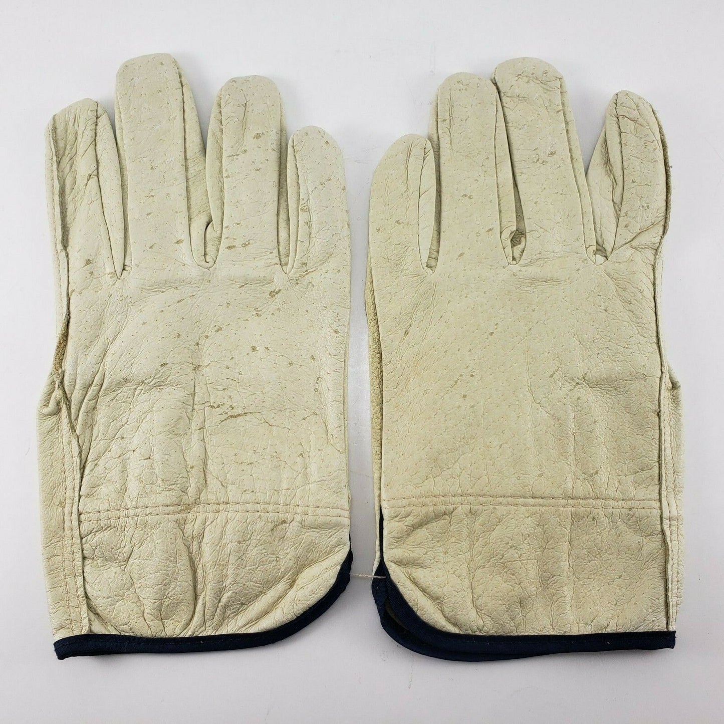 Grain Cowhide Split Leather Driver Gloves XL Straight Thumb 1 Pair Elastic Wrist