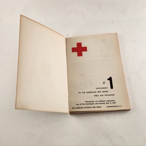 Lot of 3 American Red Cross First Aid Textbook Revised Edition 1945