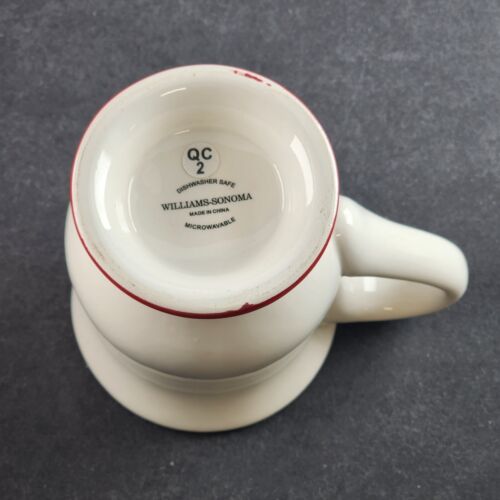 Williams Sonoma Snowman Chef Hot Cocoa Mugs Coffee Cups Holiday Christmas 4 pc