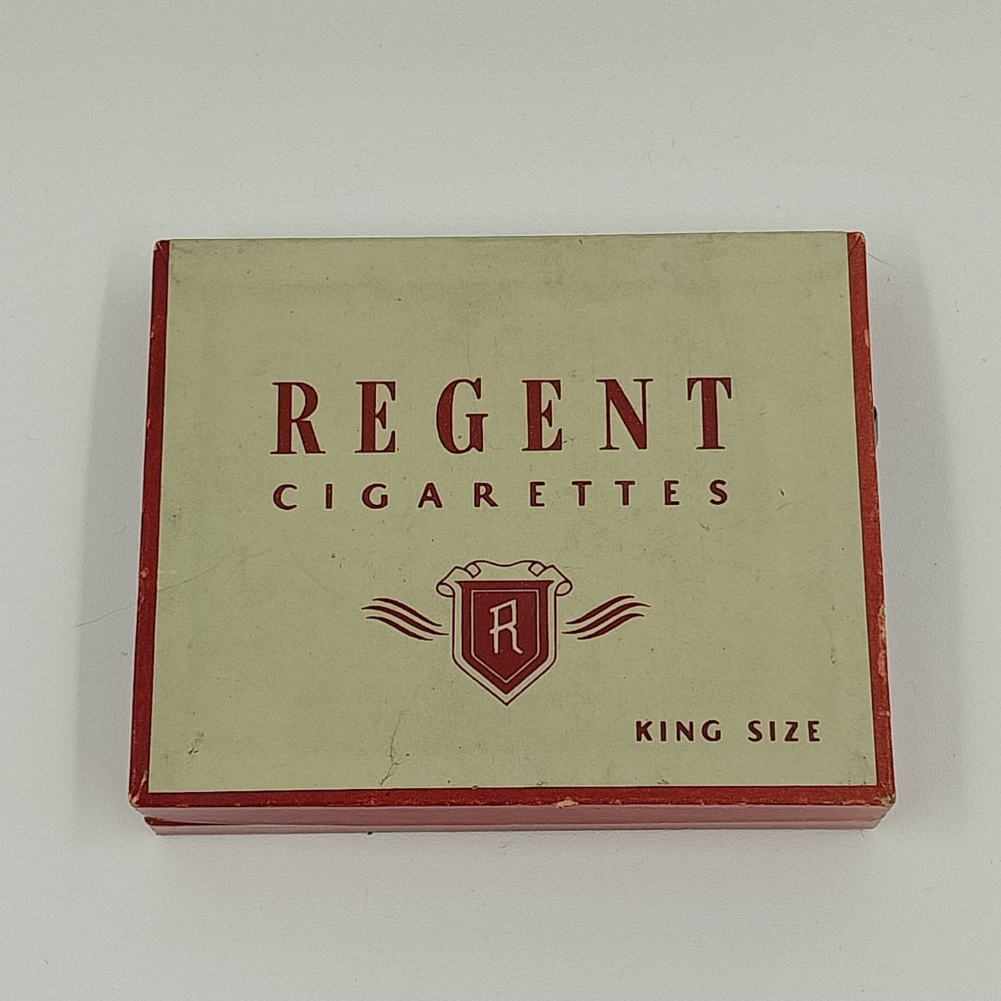 Regent Empty Cigarettes Cardboard Box King Size No.94 WWII Era Vintage 1940s USA