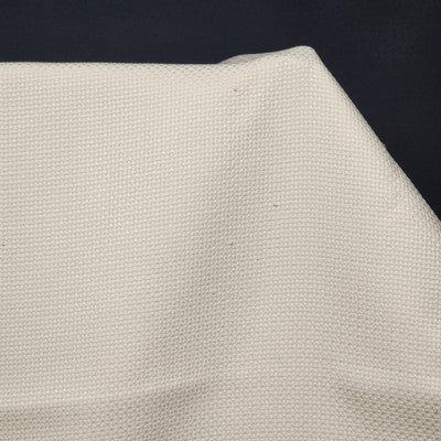 Soft Off White Tablecloth with Waffle Woven Weave Pattern 51" x 71" Rectangle